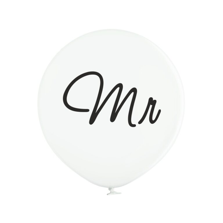 Balon gigant na ślub wesele Mister Mr 60cm