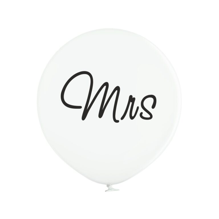 Balon gigant na ślub wesele Missus Mrs 60cm