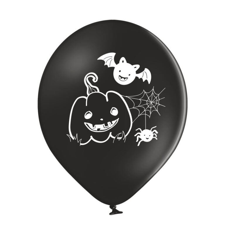 Balony lateksowe na Halloween Dynia 30cm 6szt