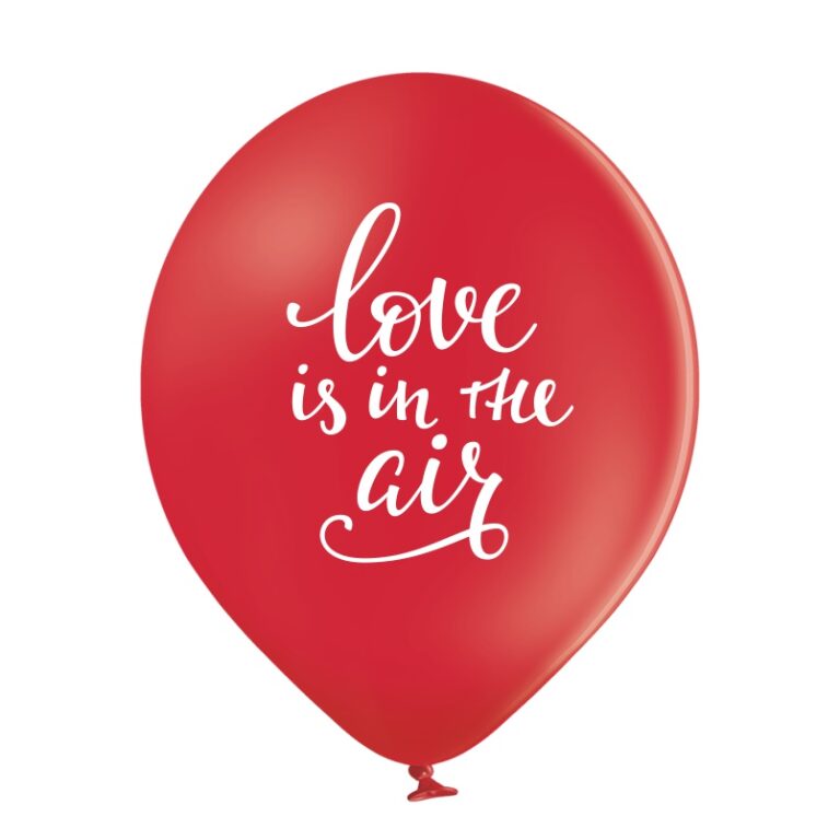 Balony lateksowe Love Is In The Air 30cm 6 szt