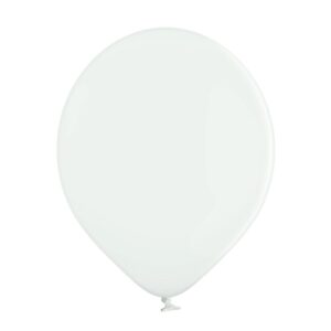 biały balon lateksowy Belbal