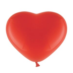 balon czerwone serce lateksowe