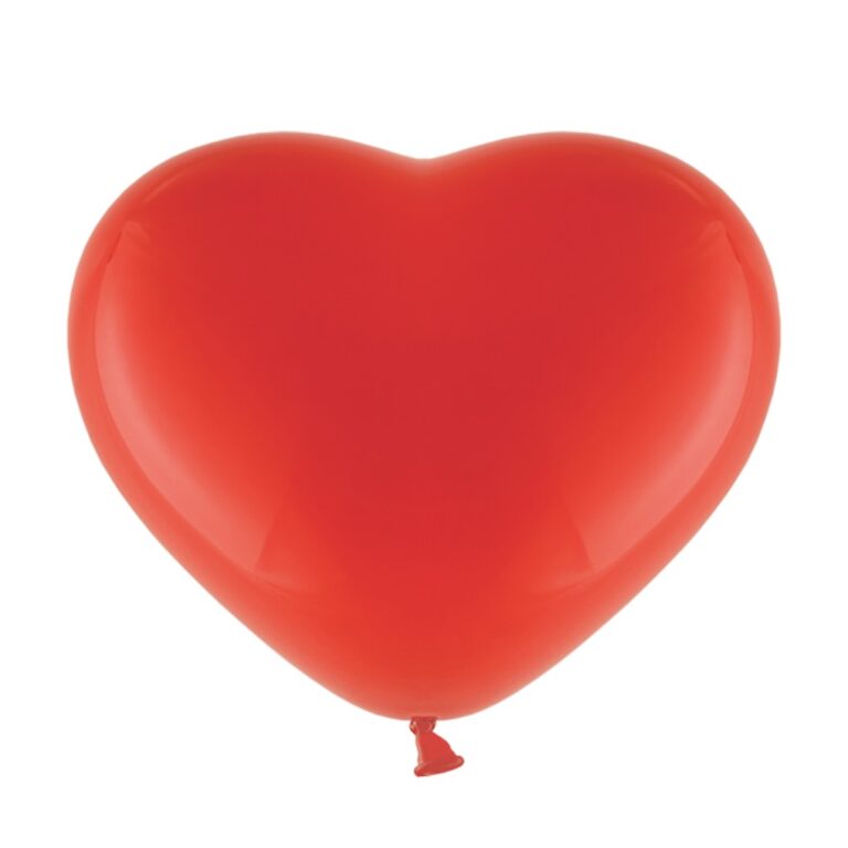 Balony lateksowe serca 12″, czerwone