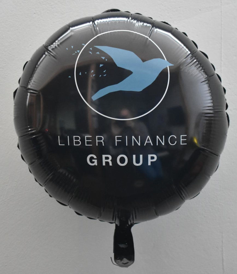 balon foliowy z nadrukiem liber finance